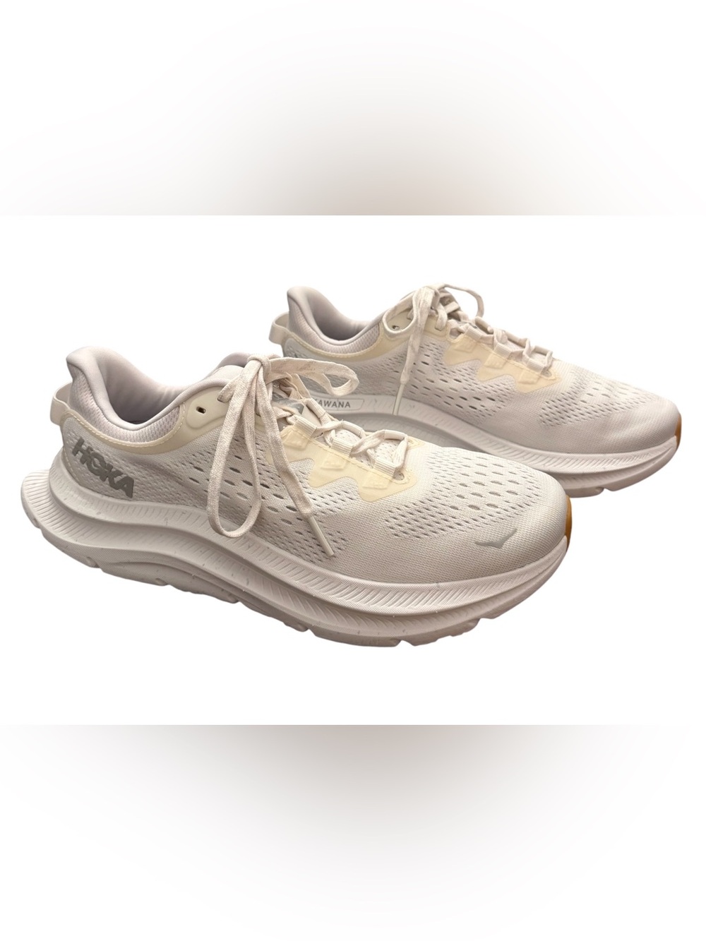 Hoka Kawana 2 Shoes White Nimbus Cloud Gum Women’s 8.5 B Athletic Comfort